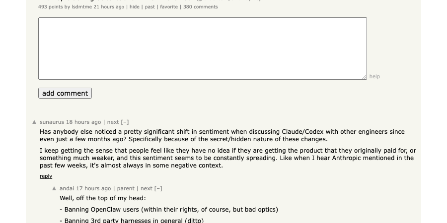 HN thread: Anthropic silently downgraded cache TTL from 1h to 5m on March 6th — 315 points